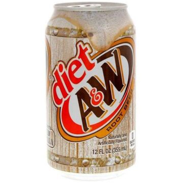 A&W - Diet Root Beer - 12 oz (24 Cans)