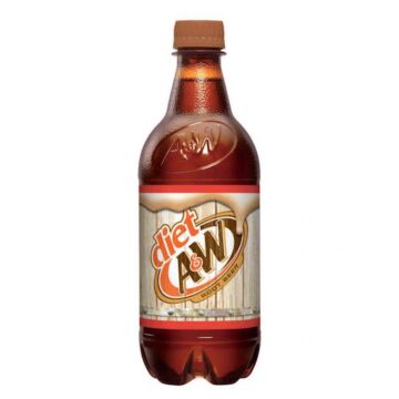 A&W - Diet Root Beer - 20 oz (24 Plastic Bottles)