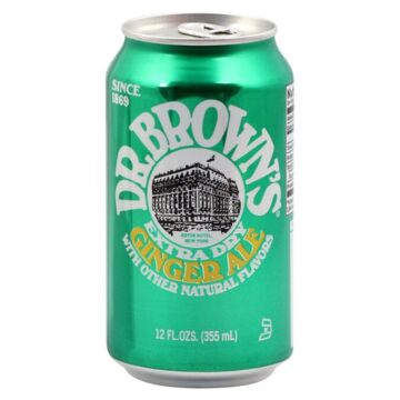 Dr. Browns - Extra Dry Ginger Ale - 12 oz (24 Cans)