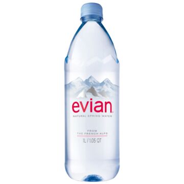 Evian - Spring Water - 1 L (1 Plastic Bottle)