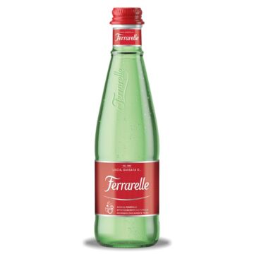 Ferrarelle - Sparkling Natural Mineral Water - 330 ml (12 Glass Bottles)