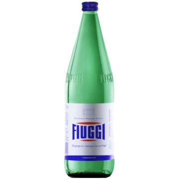 Fiuggi - Sparkling- Natural Mineral Water - 1 Liter (6 Glass Bottles)