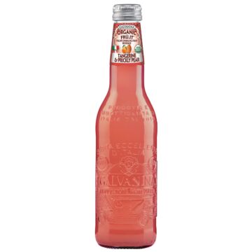 Galvanina - Organic Italian Soda Tangerine and Prickly Pear - 12 oz (12 Glass Bottles)