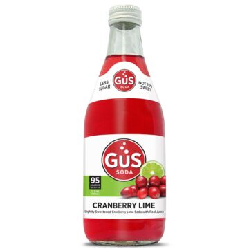 GUS Soda - Cranberry Lime - 12 oz (24 Glass Bottles)