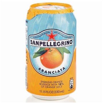 San Pellegrino - Sparkling Orange - Aranciata - 11.15 oz (24 Cans)