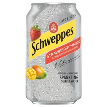 Schweppes - Sparkling Strawberry Mango - 12 oz (24 Cans)