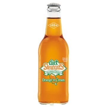 Stewart's - Diet Orange 'N Cream - 12 oz (24 Glass Bottles)