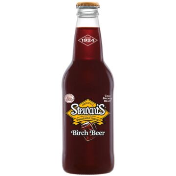 Stewart's - Birch Beer - 12 oz (24 Glass Bottles)