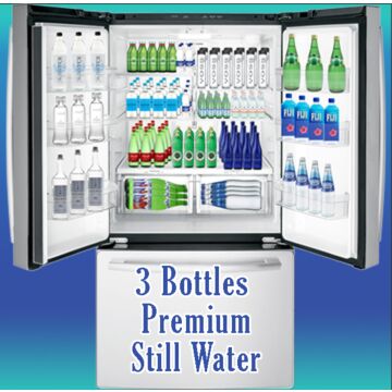 Top Shelf Water of the Month Club - Premium Still Water (3 Glass Bottles) Plus Free Gift
