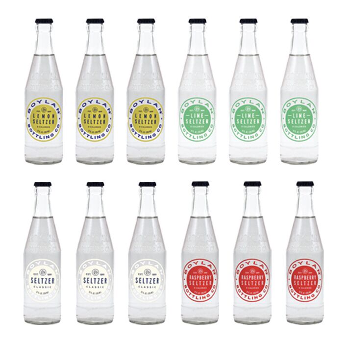 Boylan - Seltzer Variety Pack - 12 oz (12 Glass Bottles)