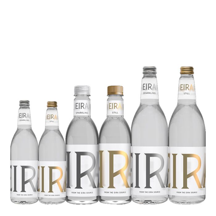 Eira - Variety Pack - 400 ml to 700 ml (6 Glass and Plastic Bottles)