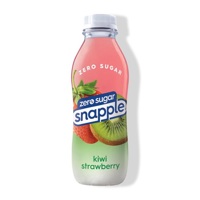 Snapple - Zero Sugar - Kiwi Strawberry - 16 oz (24 Plastic Bottles)