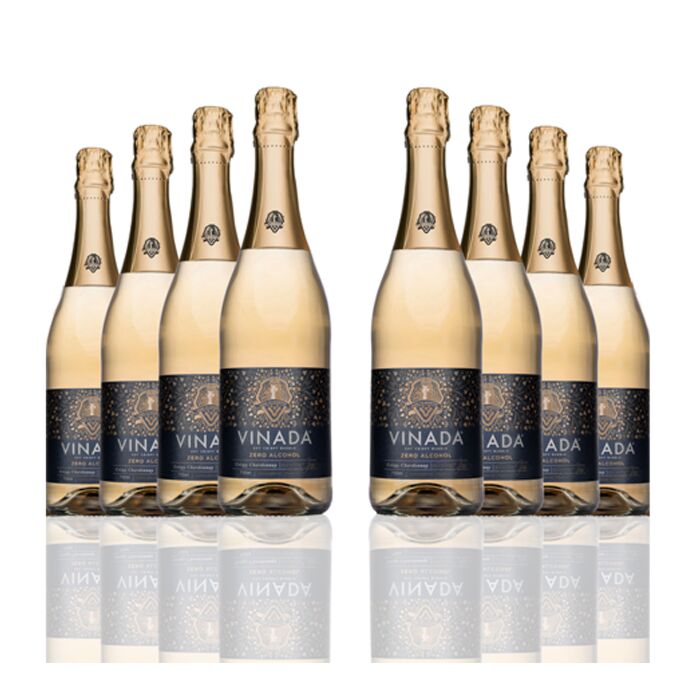 Vinada - Crispy Chardonnay (Zero Alcohol) - 750 ml (8 Glass Bottles)