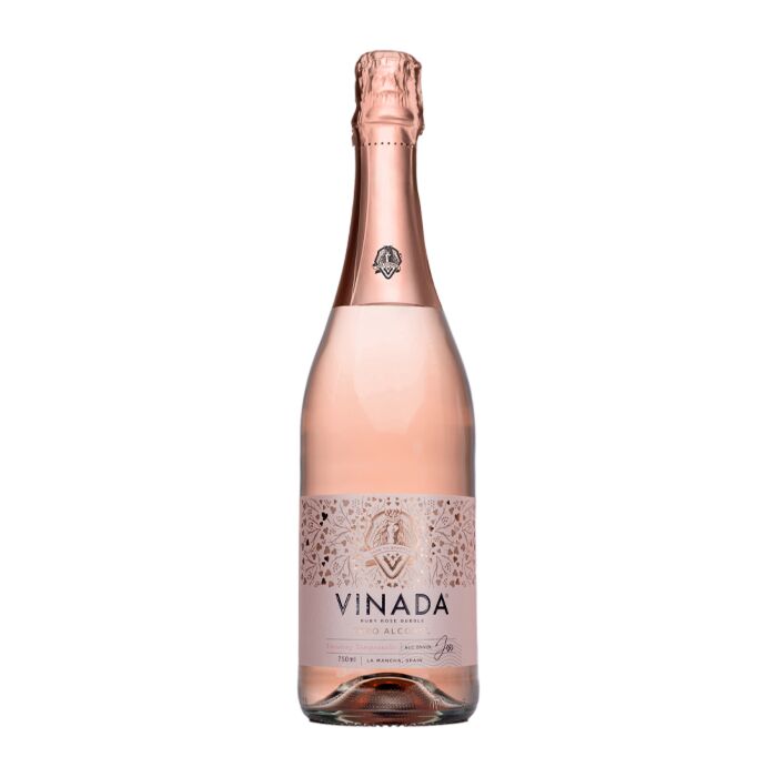 Vinada - Sparkling Rose - Zero Alcohol Wine - 750 mL (1 Glass Bottles)